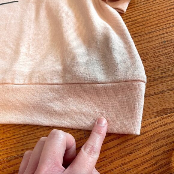 TORRID 1 Plus Size With Love Light Pink Hacci Raglan Sweatshirt Graphic Pullover - Picture 16 of 16